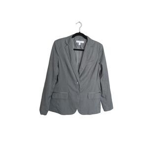 New York & Company Women's Size 10 Stretch Gray Blazer |Corpcore Dark Academia